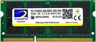 TwinMOS MDD34GB1600N 4 GB 1600 MHz DDR3 Ram kullananlar yorumlar
